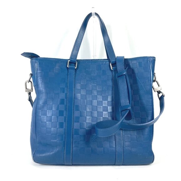 LOUIS VUITTON N41352 Damier Infini Tadao PM 2-Way Shoulder Bag/Tote Bag in Le...